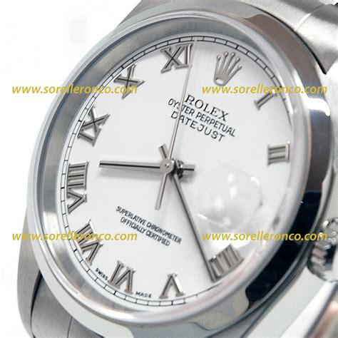 rolex quadrante bianco numeri romani|Acquista Rolex Datejust 36 su Chrono24.